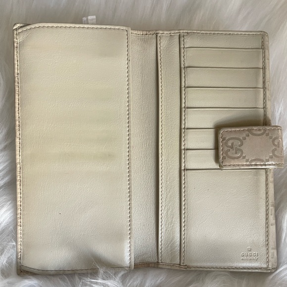 GUCCI GUCCISIMA PRINCY OFF WHITE CONTiNENTAL LONG WALLET - Picture 6 of 14